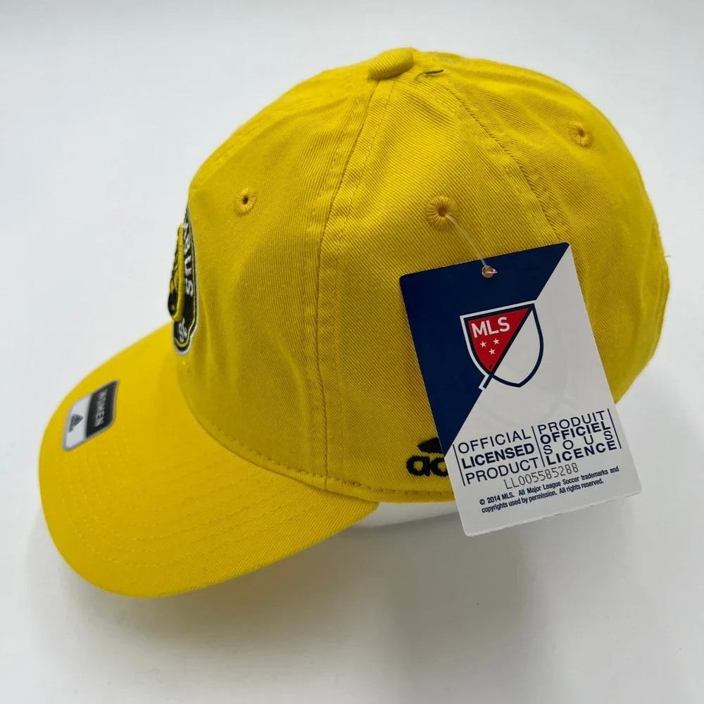 Adidas Columbus Crew SC MLS Womens Adjustable Baseball Hat Yellow NWT‎